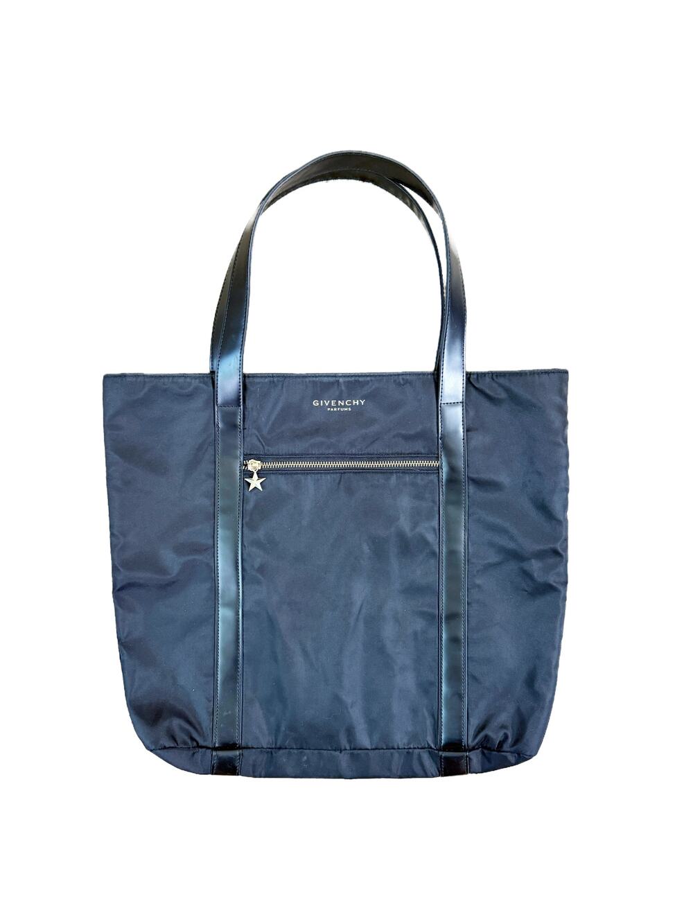 Givenchy Parfums Black Nylon Tote Bag EUC Open Top